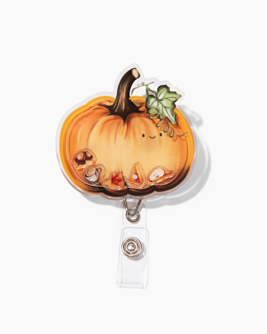 Pumpkin Shaker Badge Reel – Wallflower